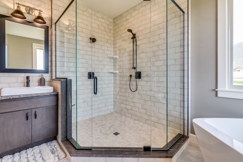 Shower with Vertical Storage